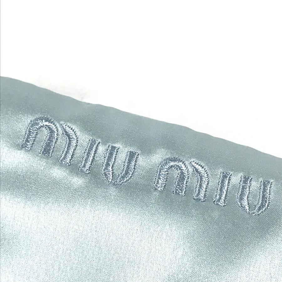 未使用 MIUMIU ミュウミュウ ロゴ アイマスク ブルー レディース【中古】 | miu miu | 05