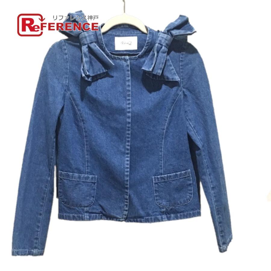 HERMÉS 新品未使用 デニム、レザートリミング、ノーカラージャケット