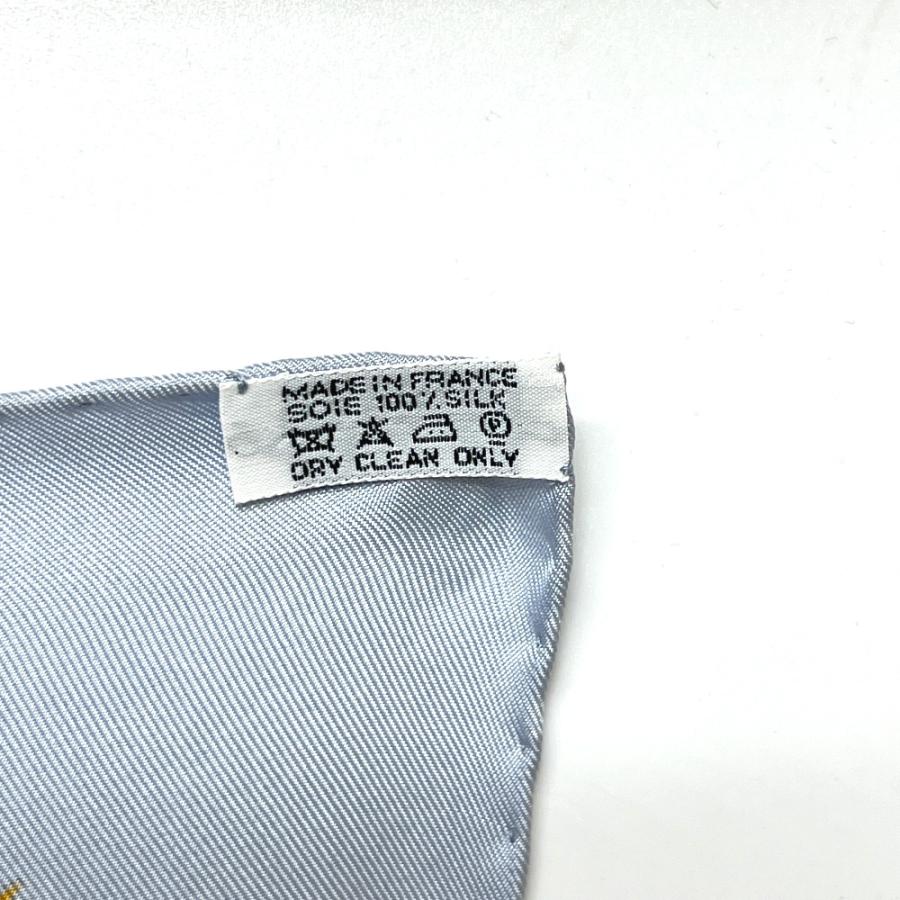 HERMES エルメス カレ90 Au Pays de Cocagne 楽園にて カレ 90  スカーフ ブルー レディース【中古】 | HERMES | 07
