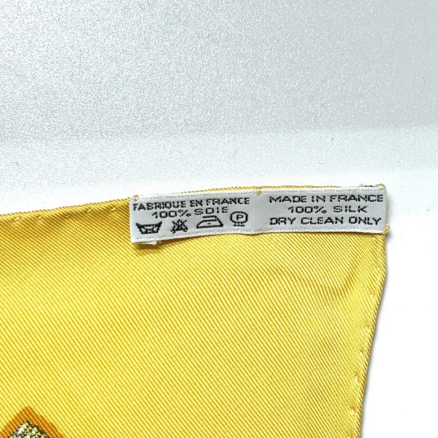 HERMES エルメス CHEVAUX DE TRAIT 輓馬 カレ90 カレ 90 スカーフ オレンジ レディース【中古】 | HERMES | 08