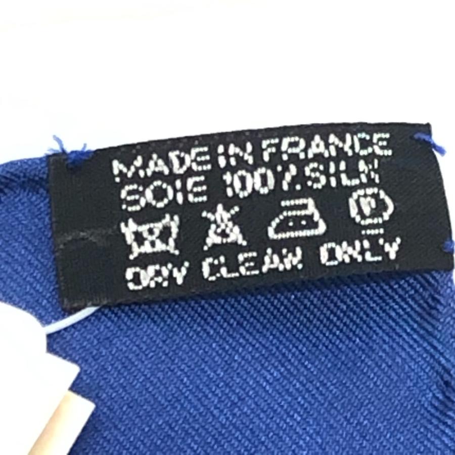 未使用 HERMES エルメス カレ40 CALECHE ELASTIQUE カレーシュ エラスティック ファッション小物 スカーフ ブルー レディース【中古】 | HERMES | 02