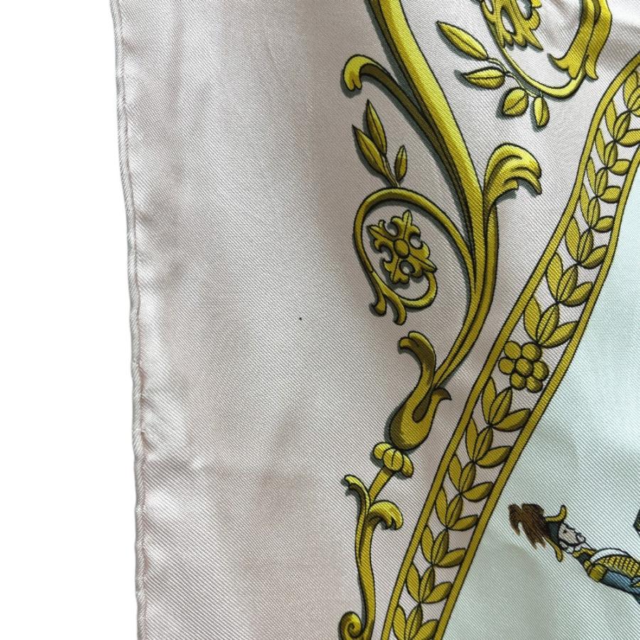 HERMES エルメス カレ90 ロンシャンへの散歩道 カレ  スカーフ ピンク レディース【中古】 | HERMES | 07