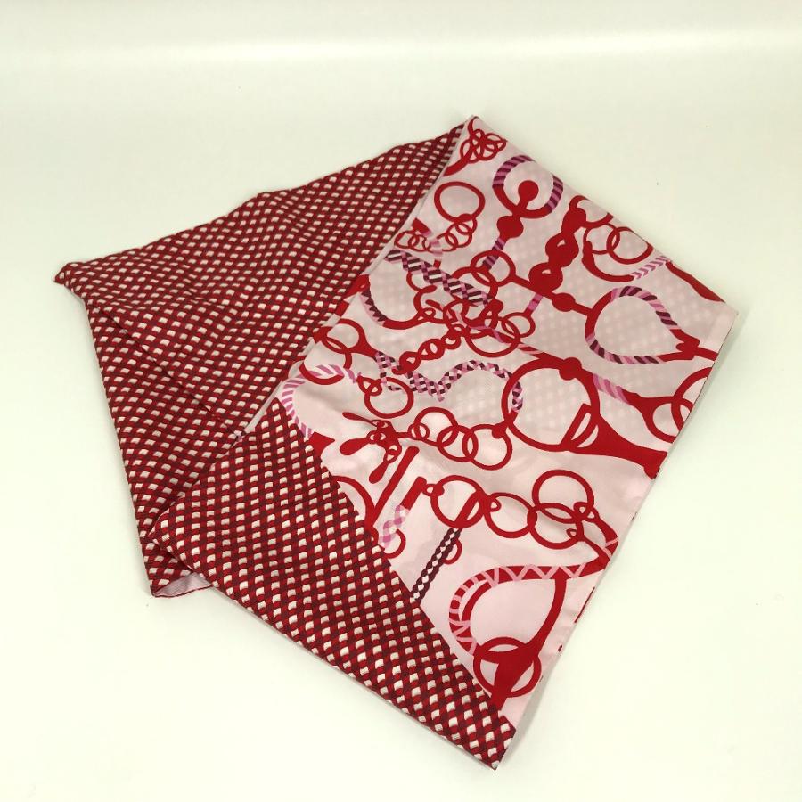 HERMES エルメス マキシツイリー スカーフ シルク レッド レディース 