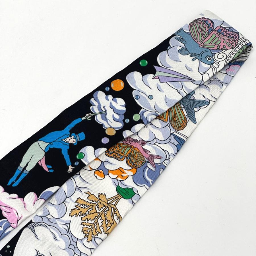 HERMES エルメス SUR MON NUAGE 私の雲 ツイリー スカーフ ブルー レディース【中古】新品同様 | HERMES | 02