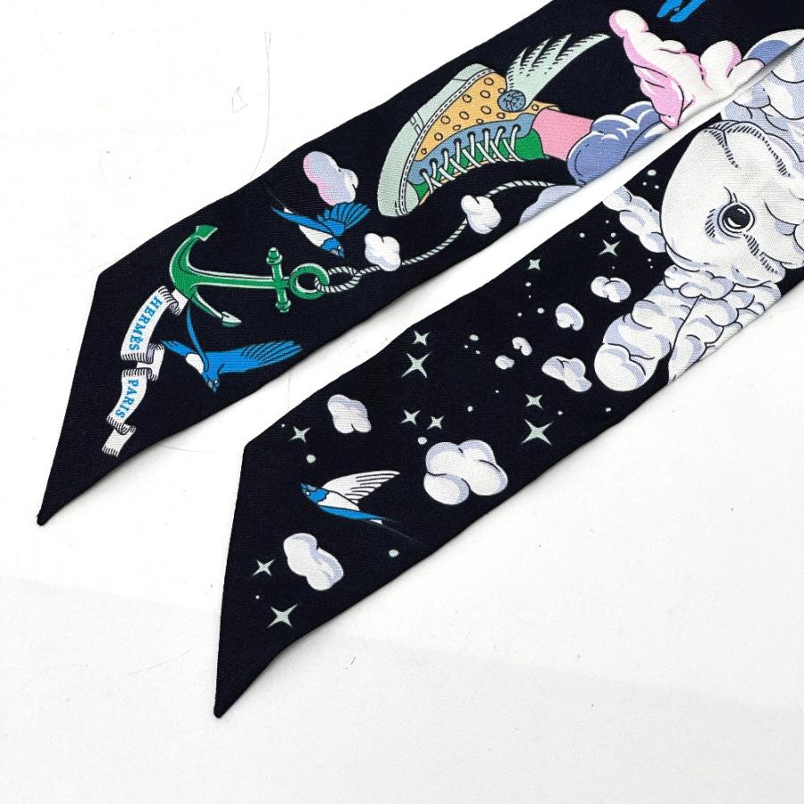 HERMES エルメス SUR MON NUAGE 私の雲 ツイリー スカーフ ブルー レディース【中古】新品同様 | HERMES | 03