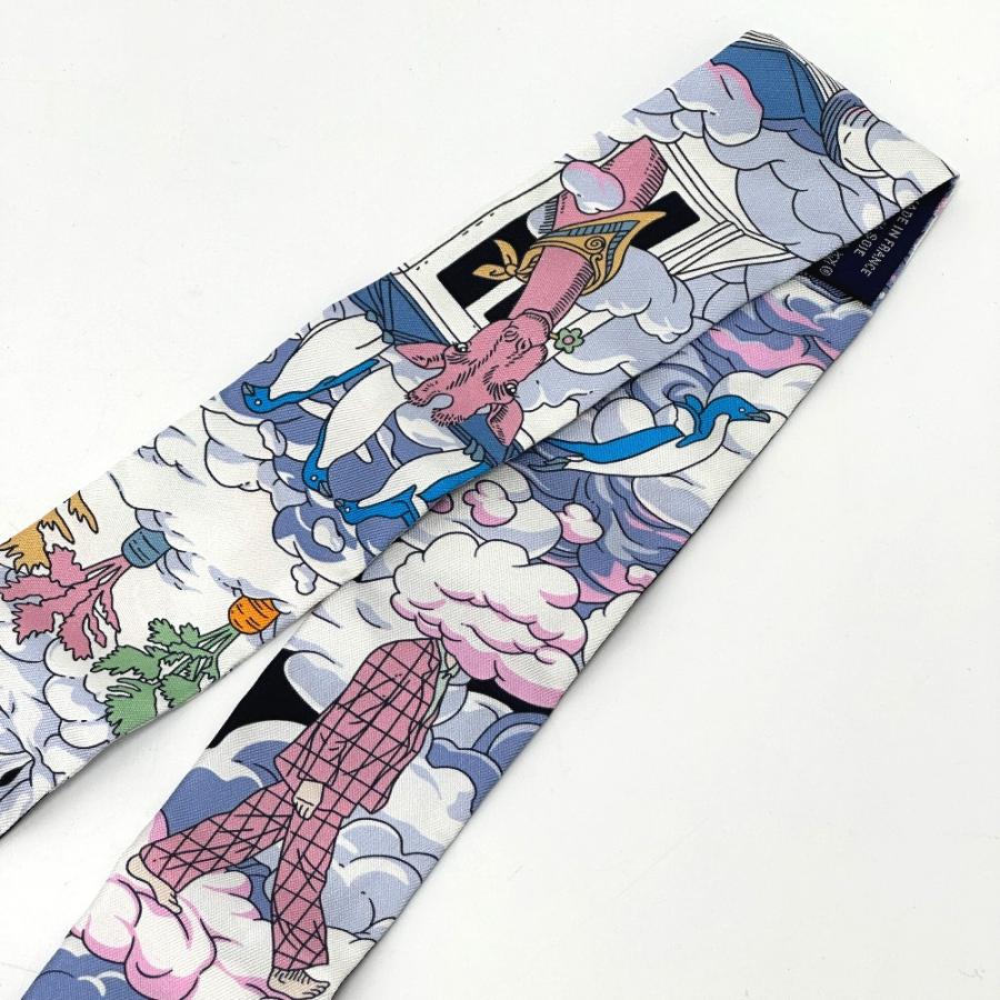 HERMES エルメス SUR MON NUAGE 私の雲 ツイリー スカーフ ブルー レディース【中古】新品同様 | HERMES | 04