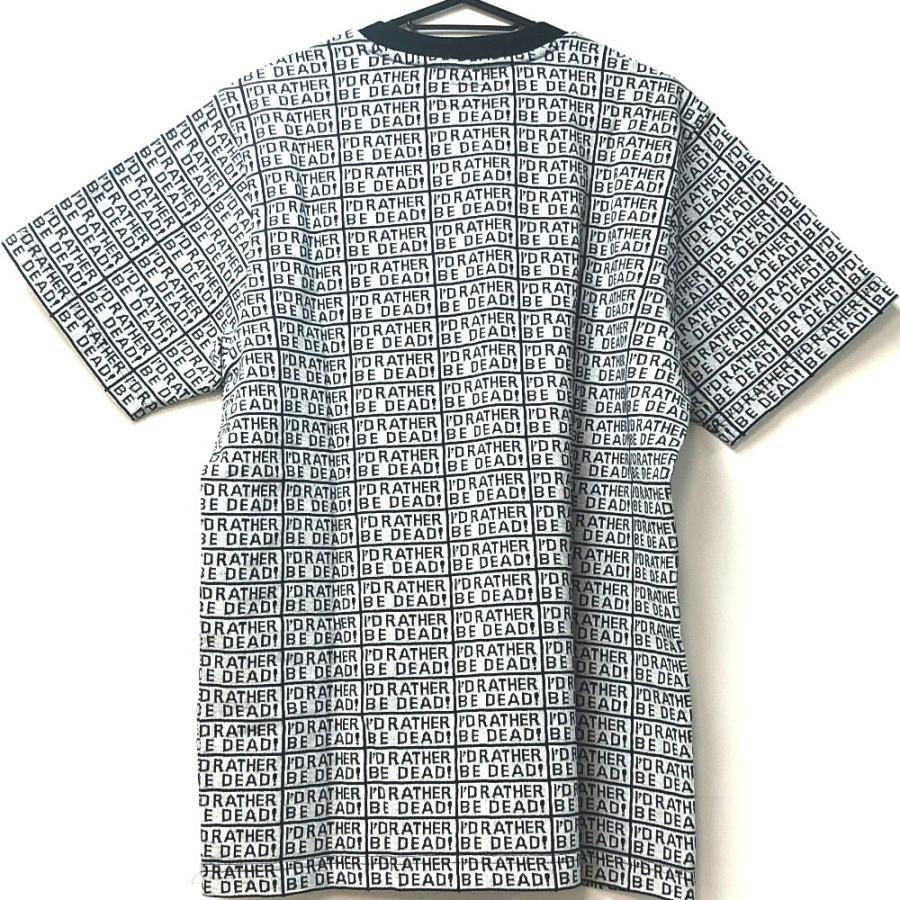 新品同様 Supreme シュプリーム 総柄 Rather Be Dead S/S Jacquard Top