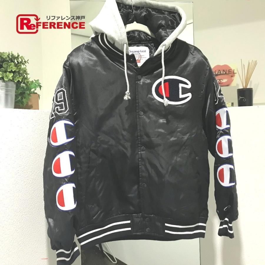 Supreme シュプリーム 18fw Supreme Hooded Satin Varsity パーカー ブラック メンズ 未使用 中古 Didup It