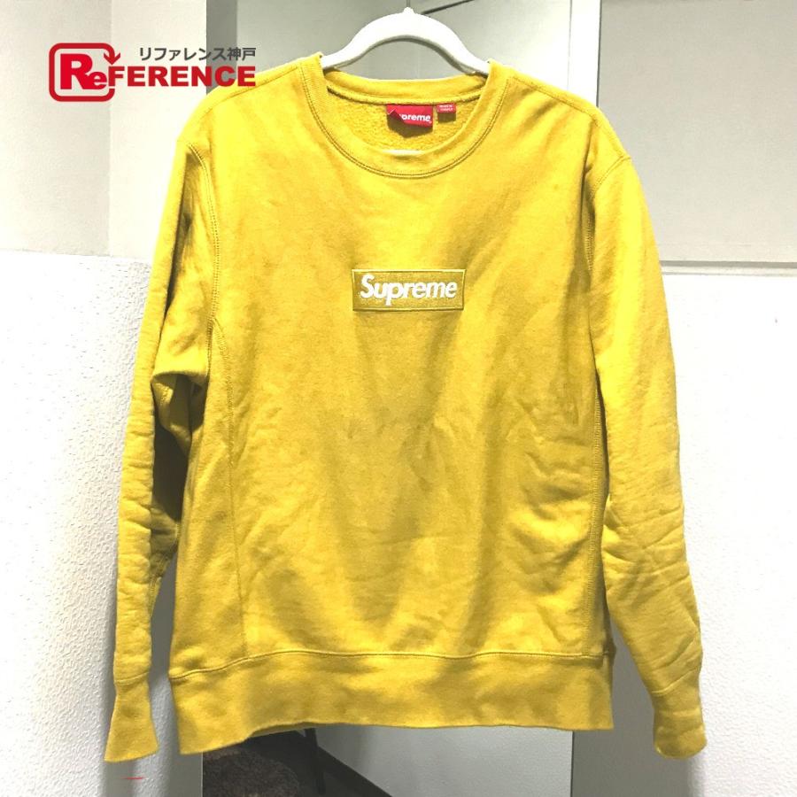 Supreme シュプリーム トレーナーシャツ ボックスロゴクルーネック ボックスロゴクルーネック り スウェット スウェット 2242 サイズm サイズm メンズ コレクション マスタード リファレンス