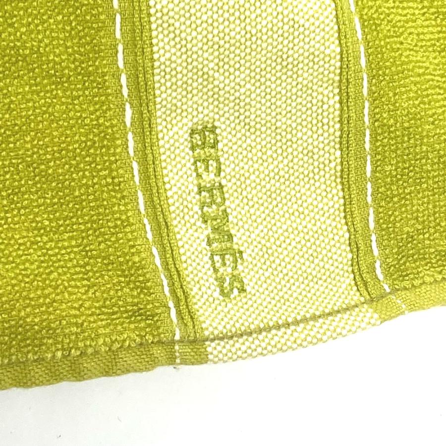 HERMES エルメス ヨッティング ビーチタオル バスタオル インテリア ひざかけ ブランケット タオル グリーン レディース【中古】の画像