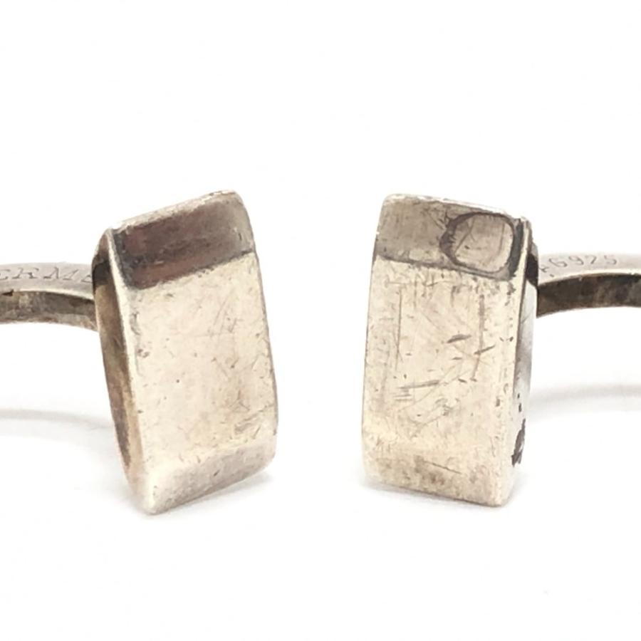 HERMES エルメス H スクエア カフス 小物 アクセサリー カフス シルバー レディース【中古】 | HERMES | 03