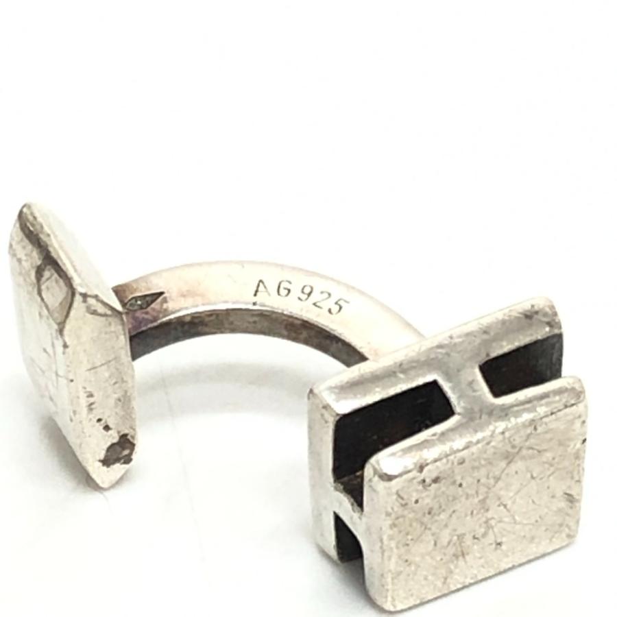 HERMES エルメス H スクエア カフス 小物 アクセサリー カフス シルバー レディース【中古】 | HERMES | 05