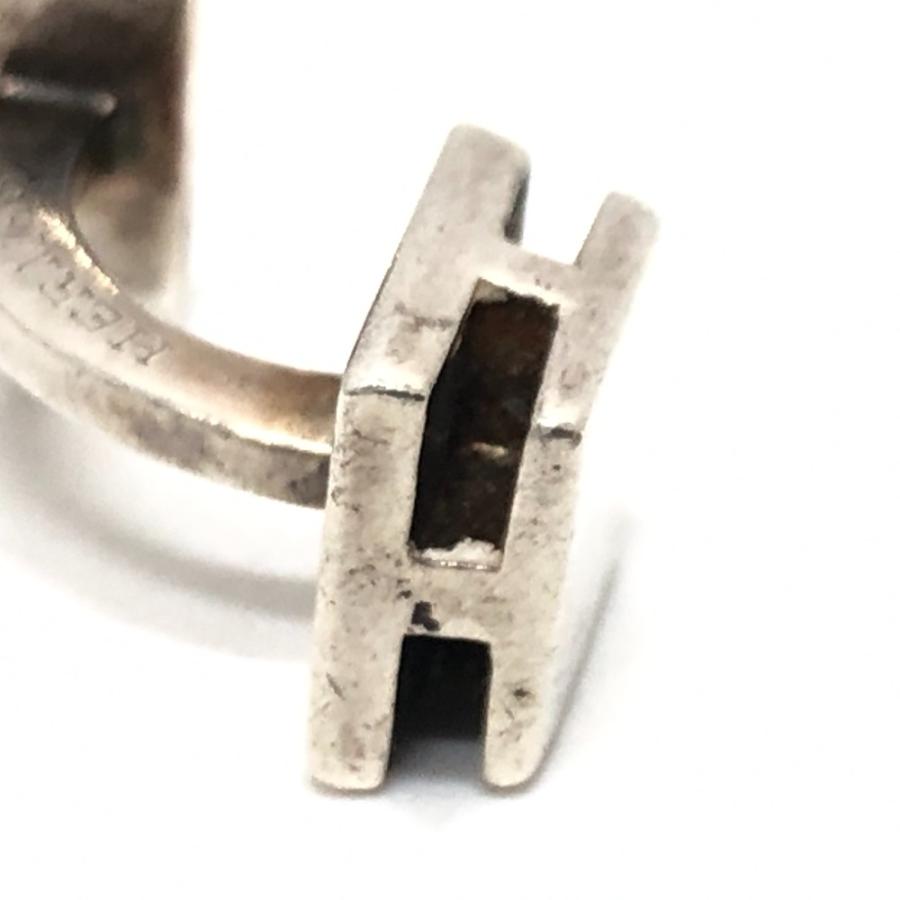 HERMES エルメス H スクエア カフス 小物 アクセサリー カフス シルバー レディース【中古】 | HERMES | 06