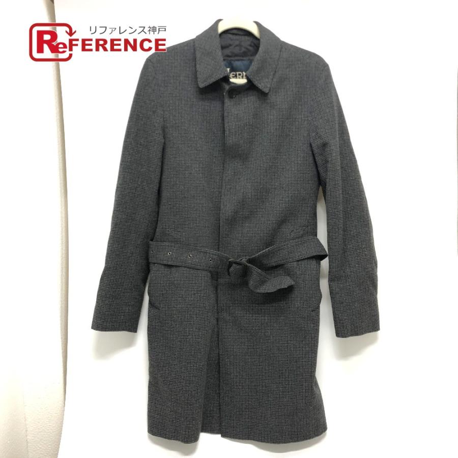 Herno ヘルノ ステンカラー トレンチコート コート  トレンチコート ブラック レディース【中古】 | HERNO