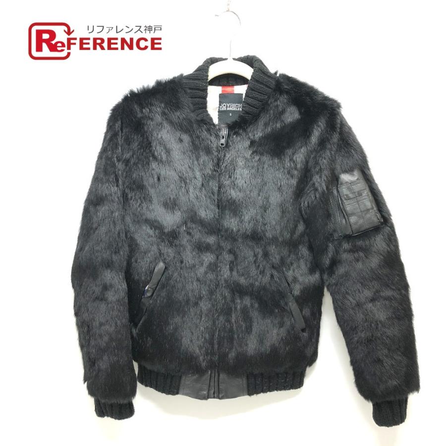 JOYRICH（ジョイリッチ） リアルファー 国旗 ジャケット ブラック 