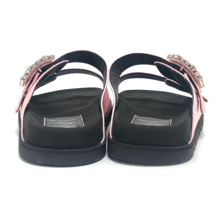 未使用 ROGER VIVIER ロジェヴィヴィエ スライディー ヴィヴ ストラス ニーマン マーカス限定 サンダル ピンク レディース【中古】 |  | 01