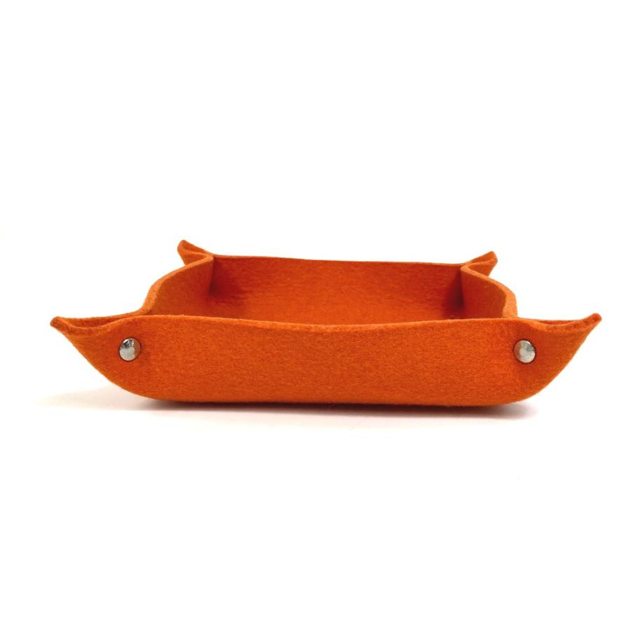 HERMES エルメス ヴィドポッシュ 小物入れ 小物入れ フェルト オレンジ