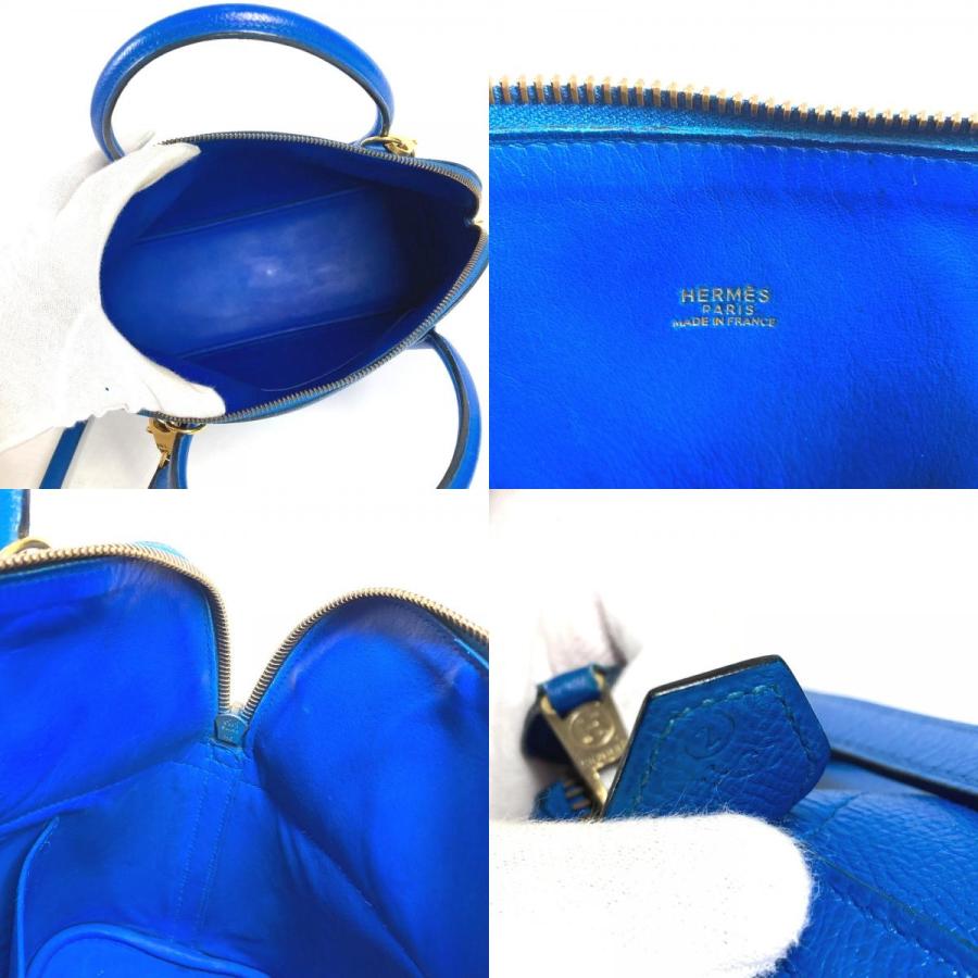 HERMES エルメス ボリード31 ボリード 31 2WAYバッグ ショルダーバッグ カバン トートバッグ ハンドバッグ ブルー レディース【中古】 | HERMES | 08