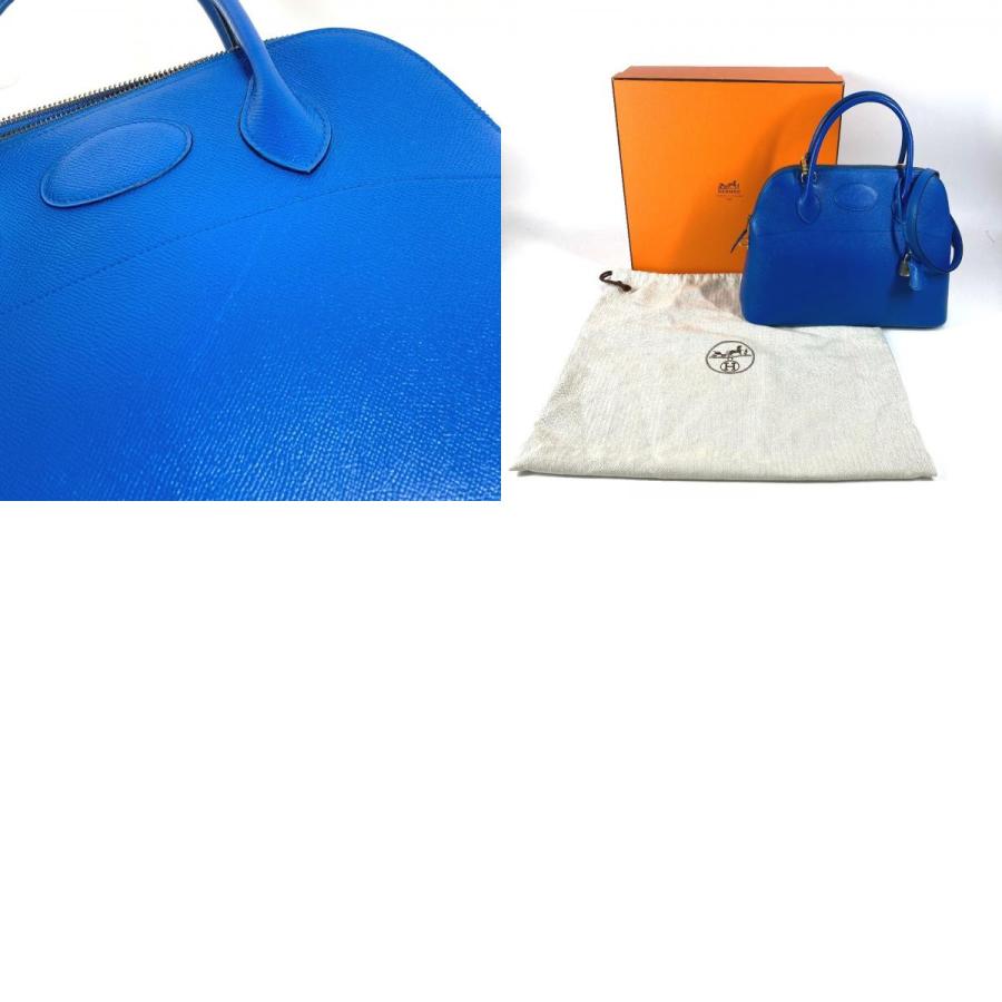 HERMES エルメス ボリード31 ボリード 31 2WAYバッグ ショルダーバッグ カバン トートバッグ ハンドバッグ ブルー レディース【中古】 | HERMES | 09