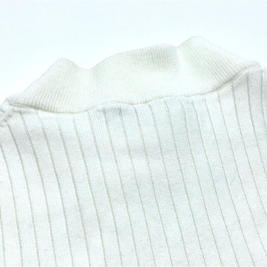 UN3D. - アンスリード UN3D ハイネックニット フレアスリーブ 521812601001 リブニット 長袖 アパレル トップス ニット ホワイト 新品同様 新品同様 UN3D. アンスリード 521812601001 ハイネックニット