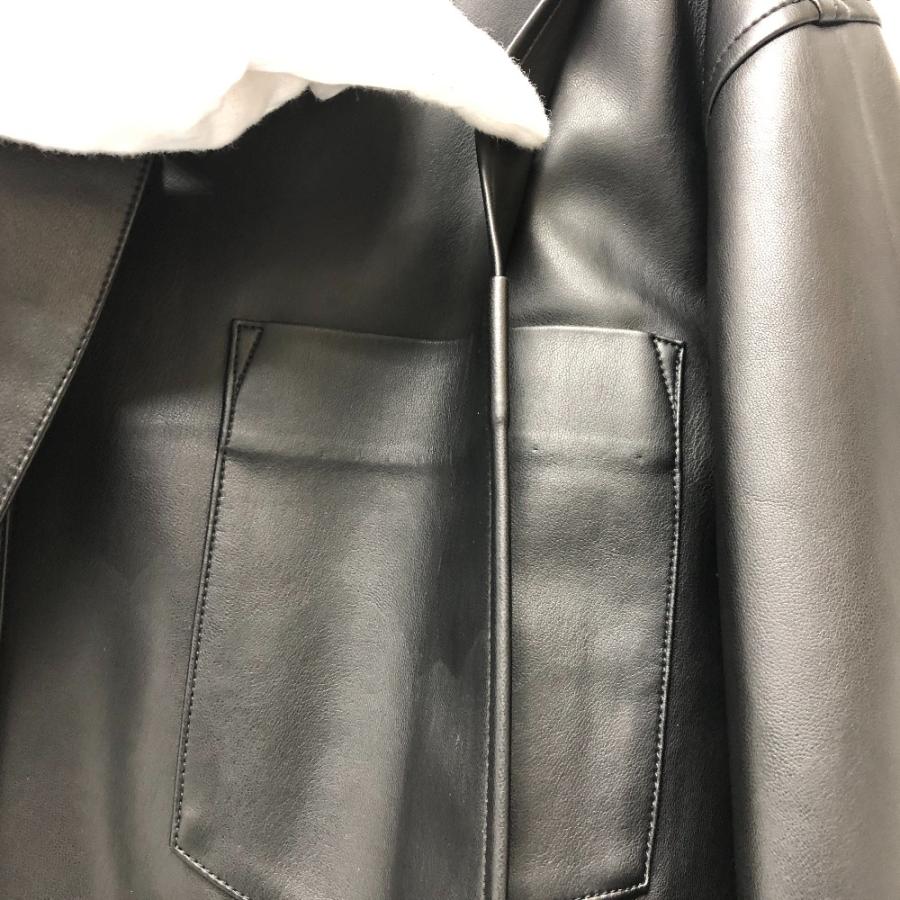 美品 IRENE アイレネ 22A83006 Faux Leather Hoodie Shirt アウター
