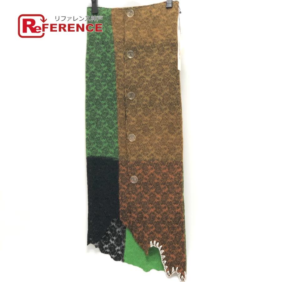 未使用 IRENE アイレネ 23A87001 Lace Needle Skirt 切替プリーツスカート ロングスカート グリーン レディース【中古】 | 