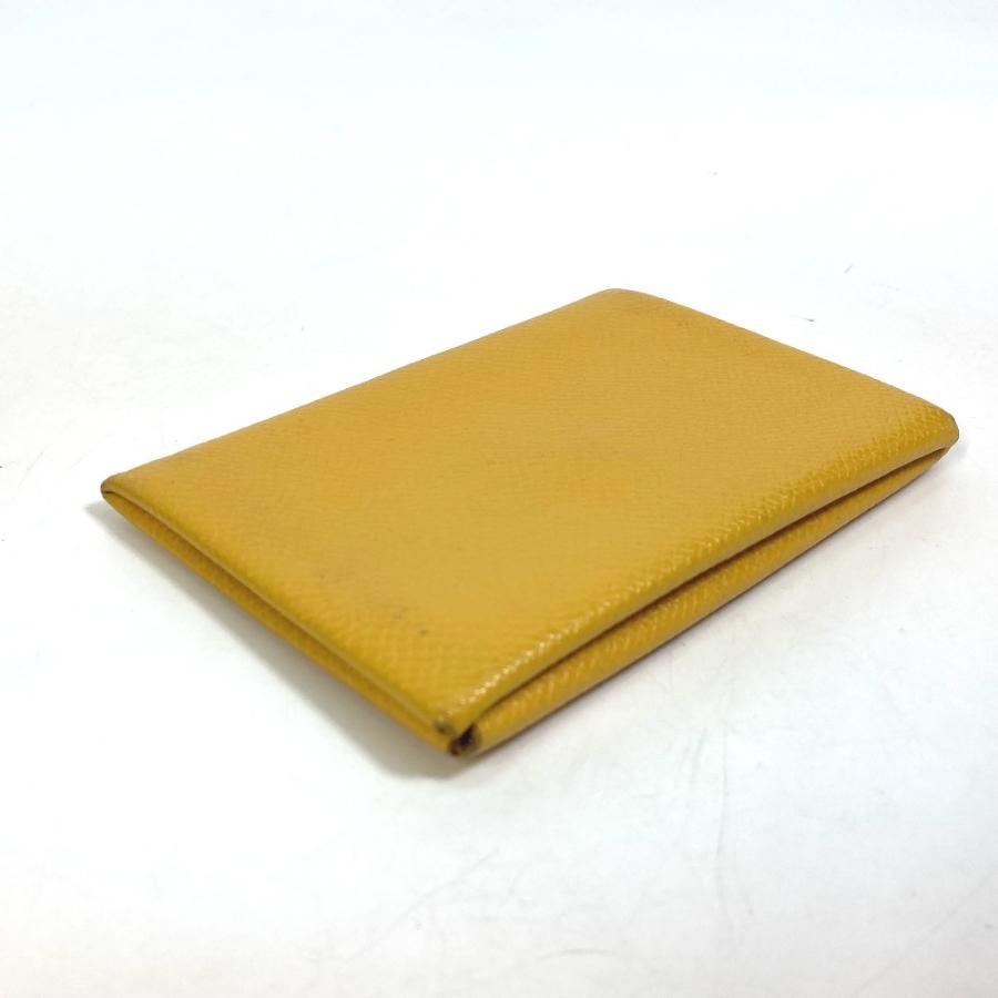 SALE/65%OFF】【SALE/65%OFF】HERMES エルメス カルヴィ 名刺入れ 革小物 パスケース カードケース エプソン イエロー レディース ファイル、ケース A5クリアフォルダー ミスアリス