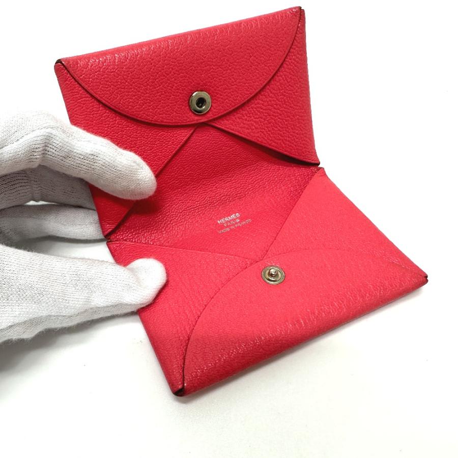 HERMES エルメス 名刺入れ パスケース 赤 大人気❗️ HERMES エルメス