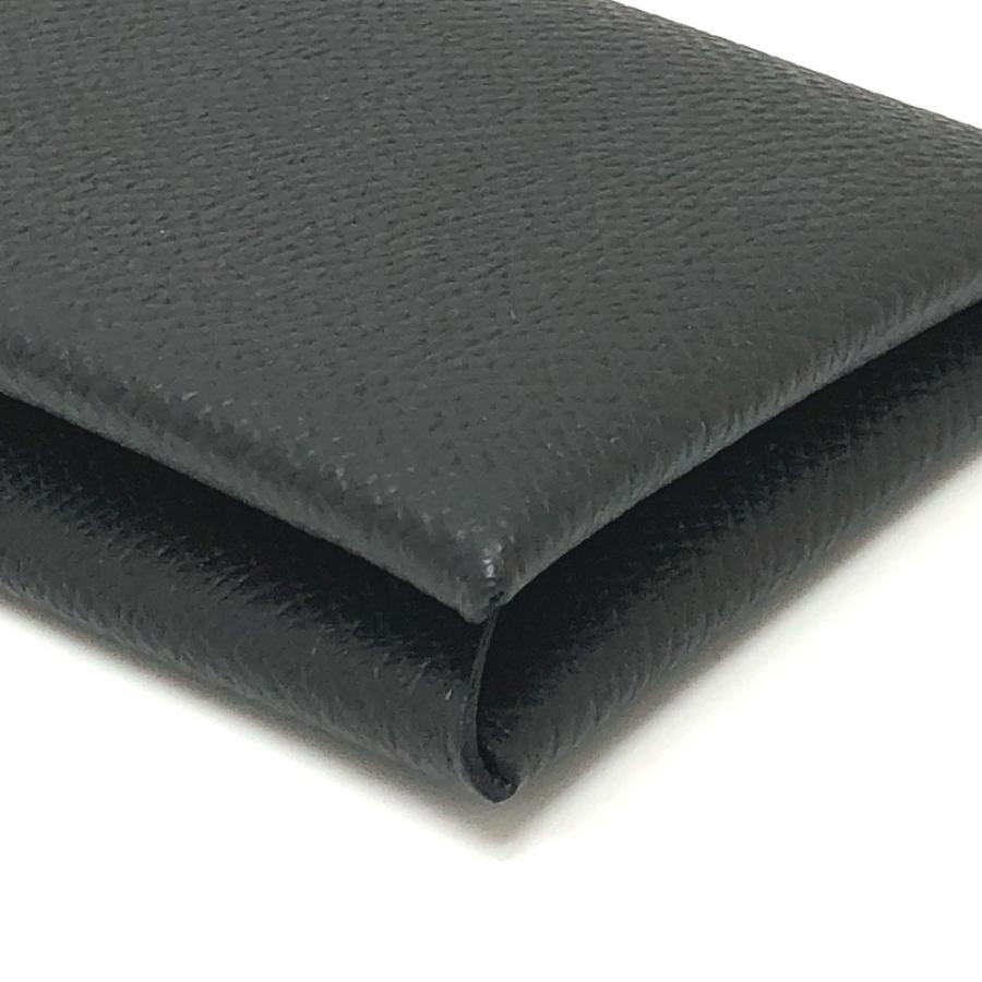 未使用 HERMES エルメス カルヴィ 名刺入れ 2つ折り カードケース ブラック レディース【中古】 | HERMES | 04