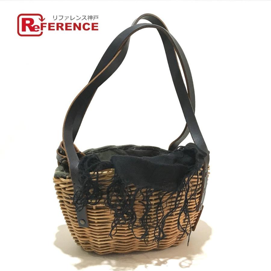 ebagos エバゴス かごバッグ トートバッグ ハンドバッグ ミラー付