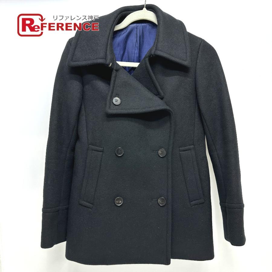 Drawer ドゥロワー チェスター ピーコート ブラック レディース【中古】 | DRAWER