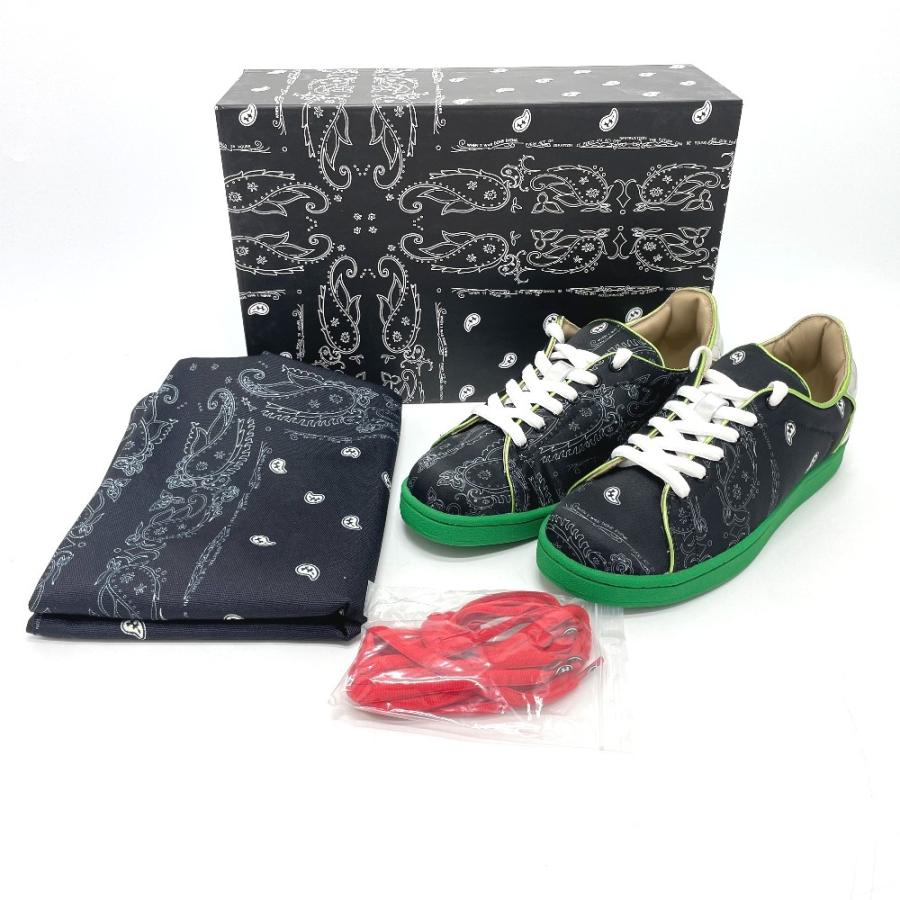 未使用 ザ・ワールドイズユアーズ ジャポニカ ペイズリー総柄 シューズ キャンバス メンズ ブラック |  | 12