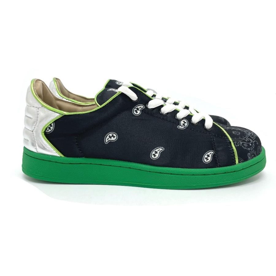 未使用 ザ・ワールドイズユアーズ ジャポニカ ペイズリー総柄 シューズ キャンバス メンズ ブラック |  | 03