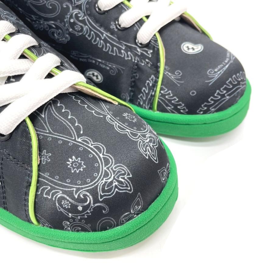 未使用 ザ・ワールドイズユアーズ ジャポニカ ペイズリー総柄 シューズ キャンバス メンズ ブラック |  | 05