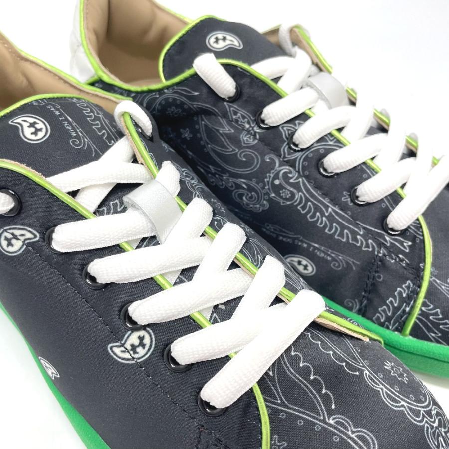 未使用 ザ・ワールドイズユアーズ ジャポニカ ペイズリー総柄 シューズ キャンバス メンズ ブラック |  | 06