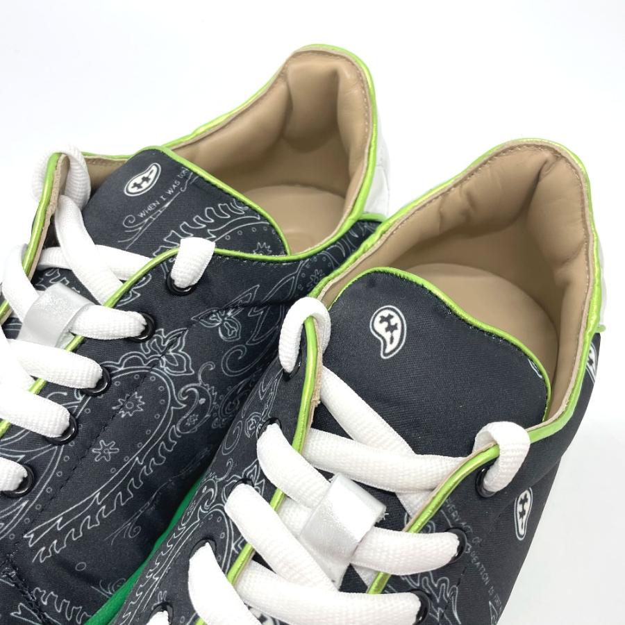 未使用 ザ・ワールドイズユアーズ ジャポニカ ペイズリー総柄 シューズ キャンバス メンズ ブラック |  | 07