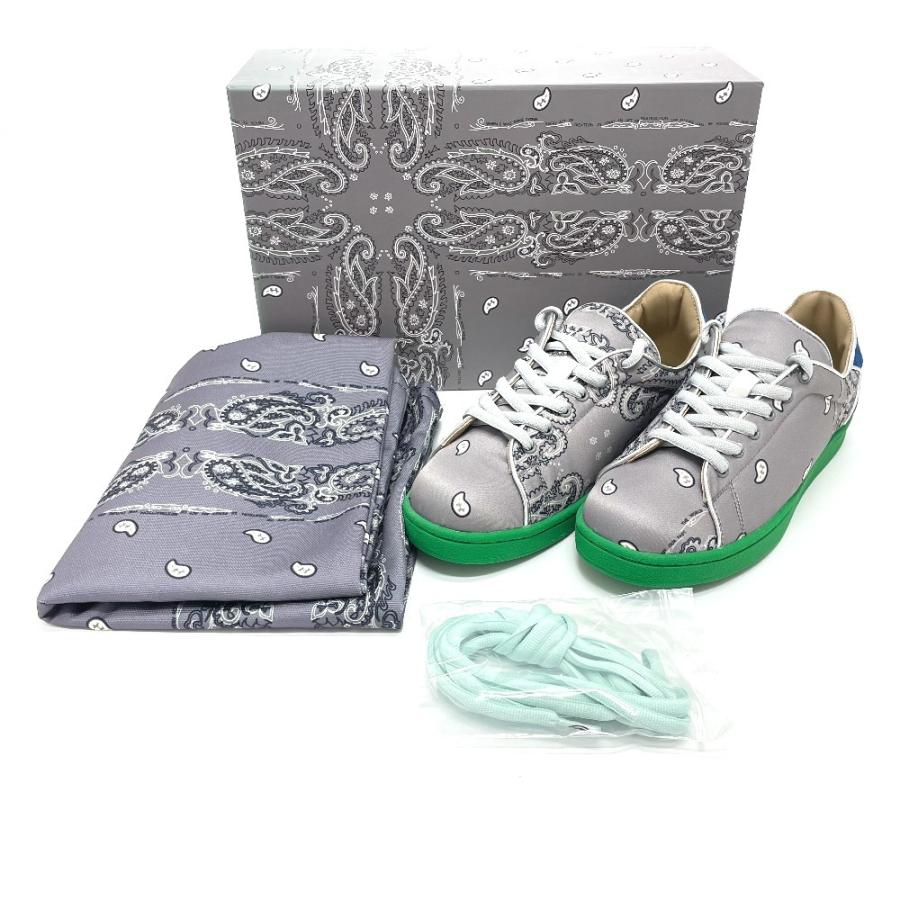 未使用 ザ・ワールドイズユアーズ ジャポニカ ペイズリー総柄 シューズ キャンバス メンズ グレー |  | 12