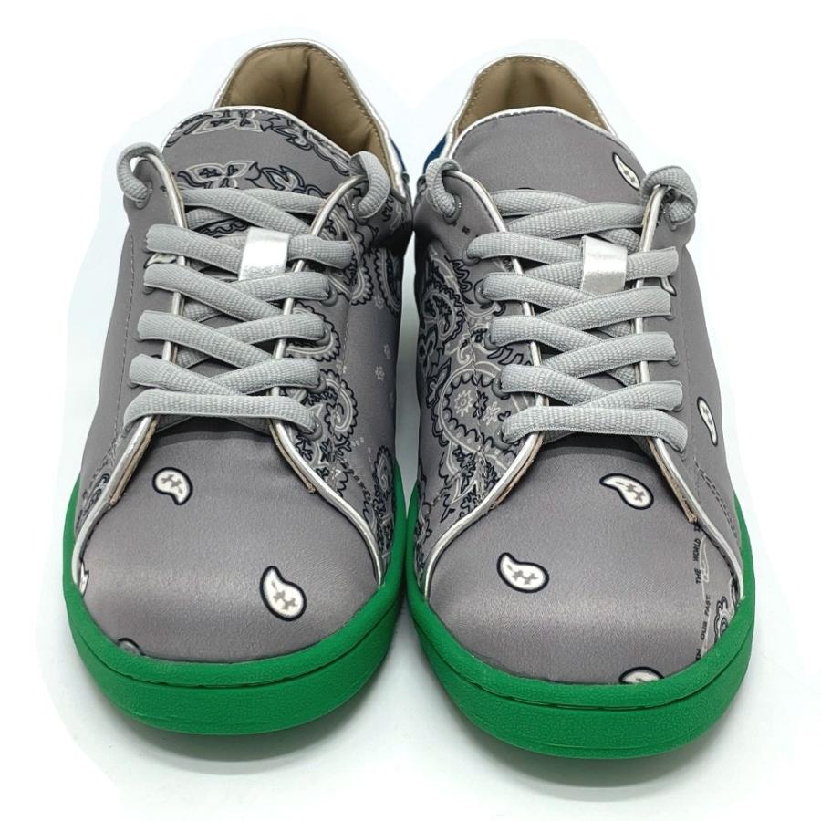 未使用 ザ・ワールドイズユアーズ ジャポニカ ペイズリー総柄 シューズ キャンバス メンズ グレー |  | 01