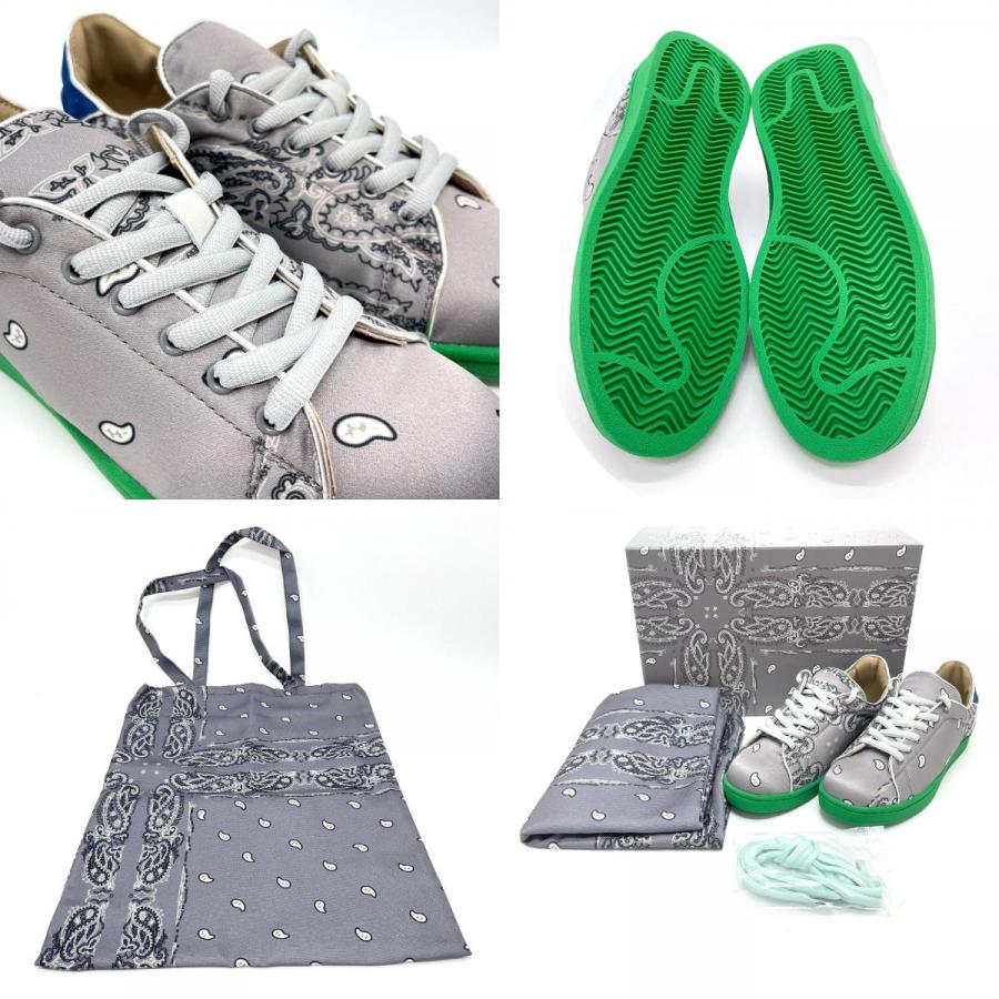 未使用 ザ・ワールドイズユアーズ ジャポニカ ペイズリー総柄 シューズ キャンバス メンズ グレー |  | 09