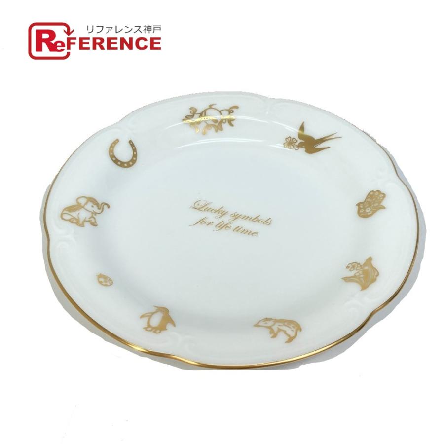 kamine カミネ ラッキーシンボル ノベルティ 縁起物 大倉陶園 食器 お皿 陶器 ホワイト ユニセックス【中古】未使用 | 