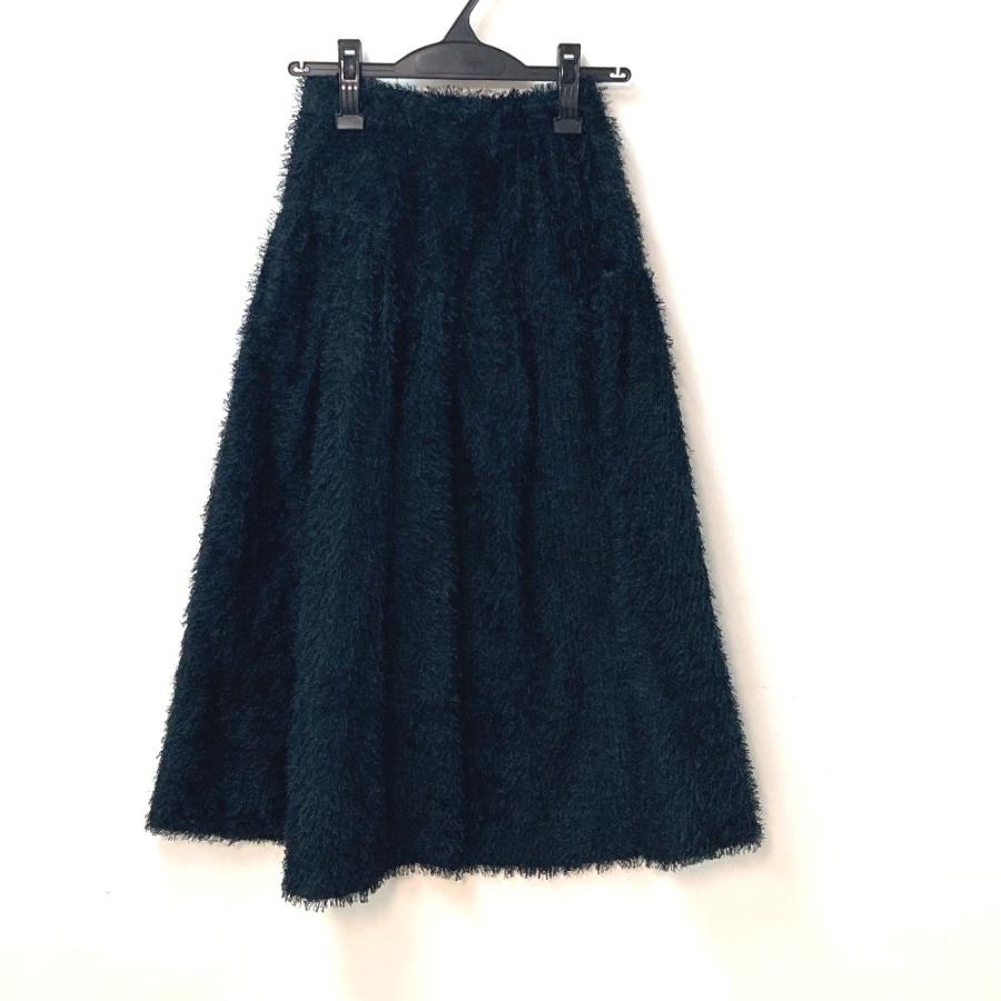 COEL コエル 181403043 ジャガード シャギー リボン ファー ベスト スカート アパレル セットアップ ブラック レディース【中古】 |  | 04