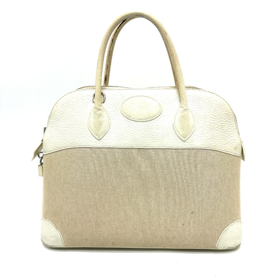 HERMES エルメス ボリード35 カバン ハンドバッグ ホワイト レディース【中古】 | HERMES | 01