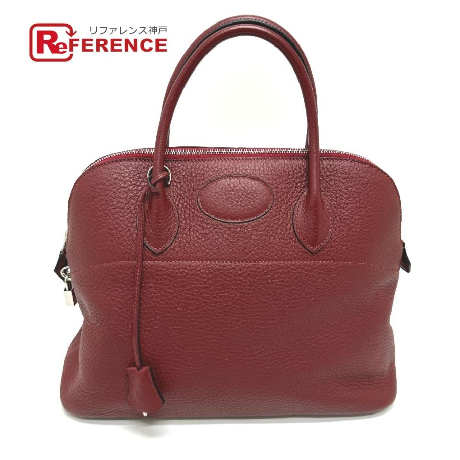 HERMES エルメス ボリード35 2WAY ハンドバッグ ルージュアッシュ SV金具 レッド レディース【中古】 | HERMES