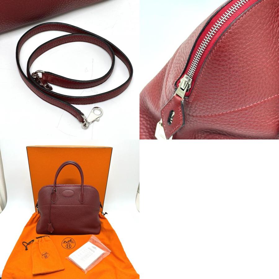 HERMES エルメス ボリード35 2WAY ハンドバッグ ルージュアッシュ SV金具 レッド レディース【中古】 | HERMES | 09