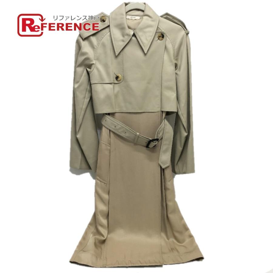 CELINE セリーヌ 28V36-6073 トレンチコート マスチック ダブルフェイス  アウター ロングコート トレンチコート | CELINE