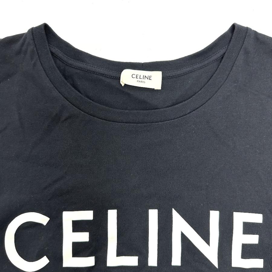 CELINE セリーヌ ロゴ 半袖Ｔシャツ ブラック レディース【中古】 | CELINE | 02