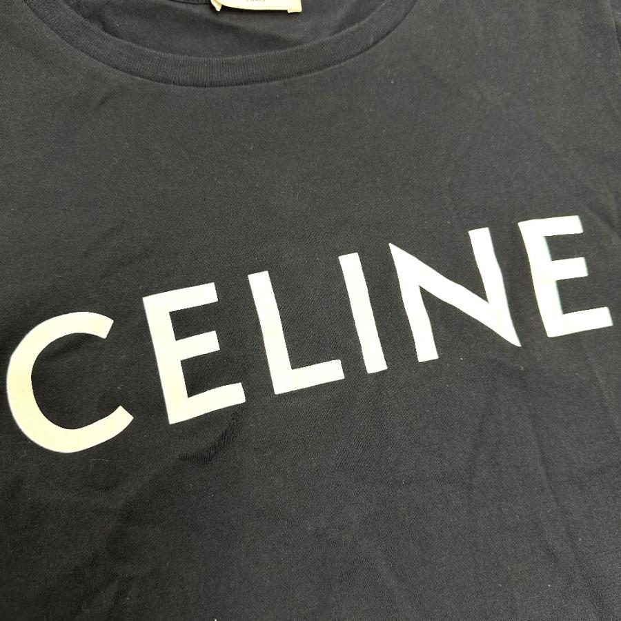 CELINE セリーヌ ロゴ 半袖Ｔシャツ ブラック レディース【中古】 | CELINE | 03