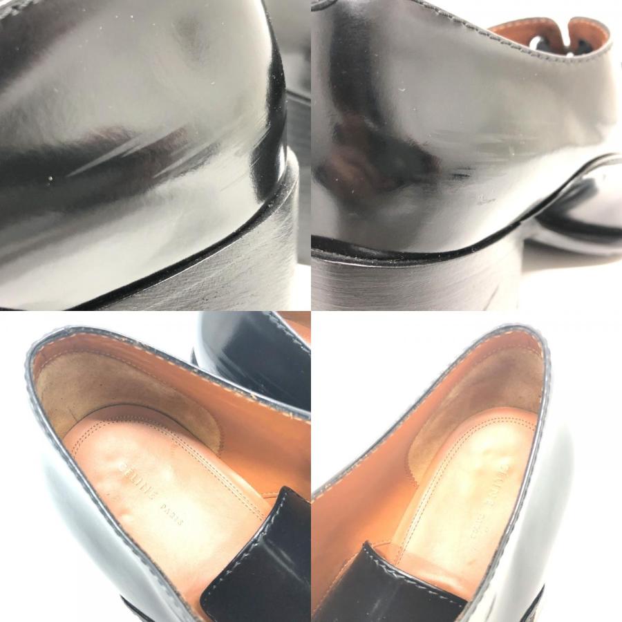 CELINE セリーヌ ドレス ローファー シューズ 靴 ローファー ブラック レディース【中古】 | CELINE | 08