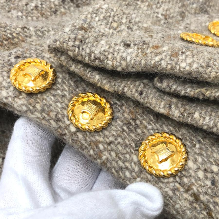 CELINE セリーヌ ヴィンテージ マカダムボタン セットアップ スカート アパレル セットアップ ベージュ レディース【中古】 | CELINE | 06