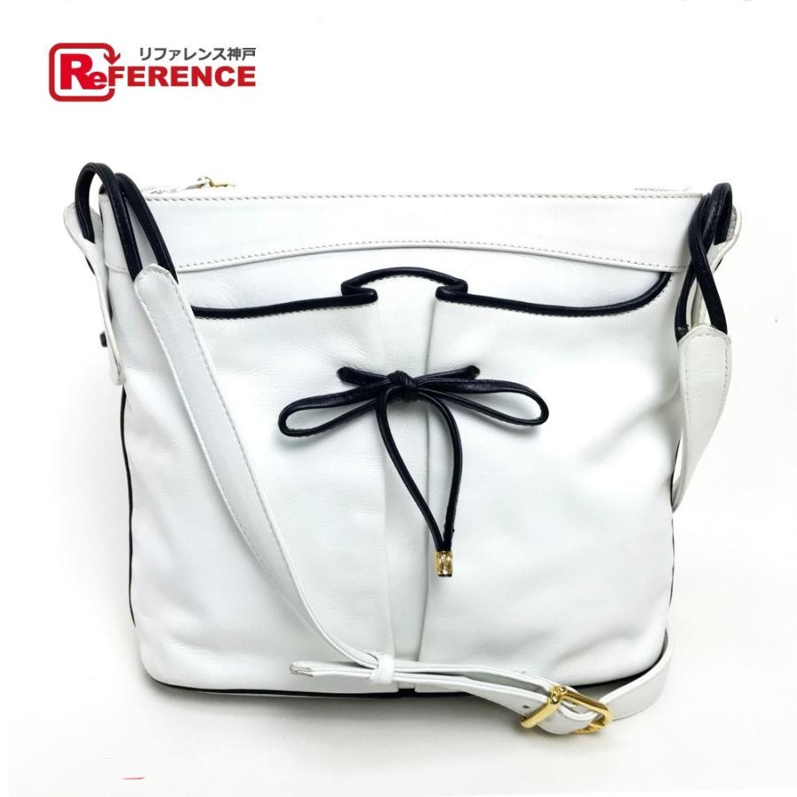 CELINE（セリーヌ） リボンモチーフ ショルダーバッグ レザー